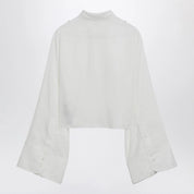 MM6 Maison Margiela White shirt with all-over logo graphic