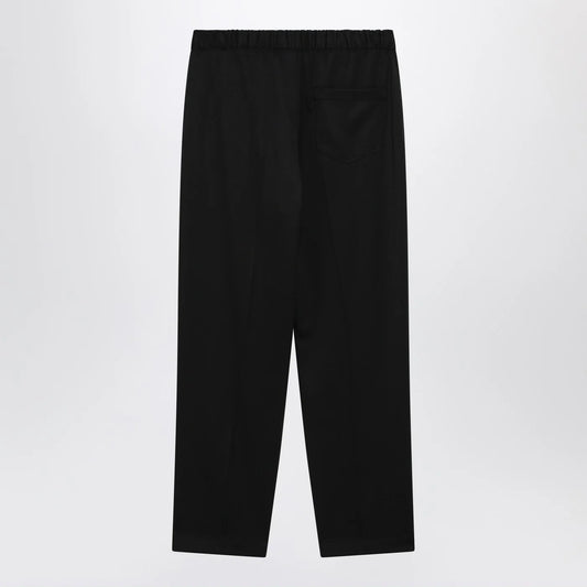 MM6 Maison Margiela Black wool-blend trousers