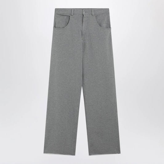 MM6 Maison Margiela Grey mélange cotton trousers