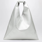 MM6 Maison Margiela Medium Japanese bag in silver eco-leather