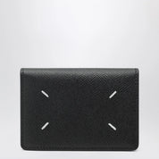 Maison Margiela Black leather credit card holder
