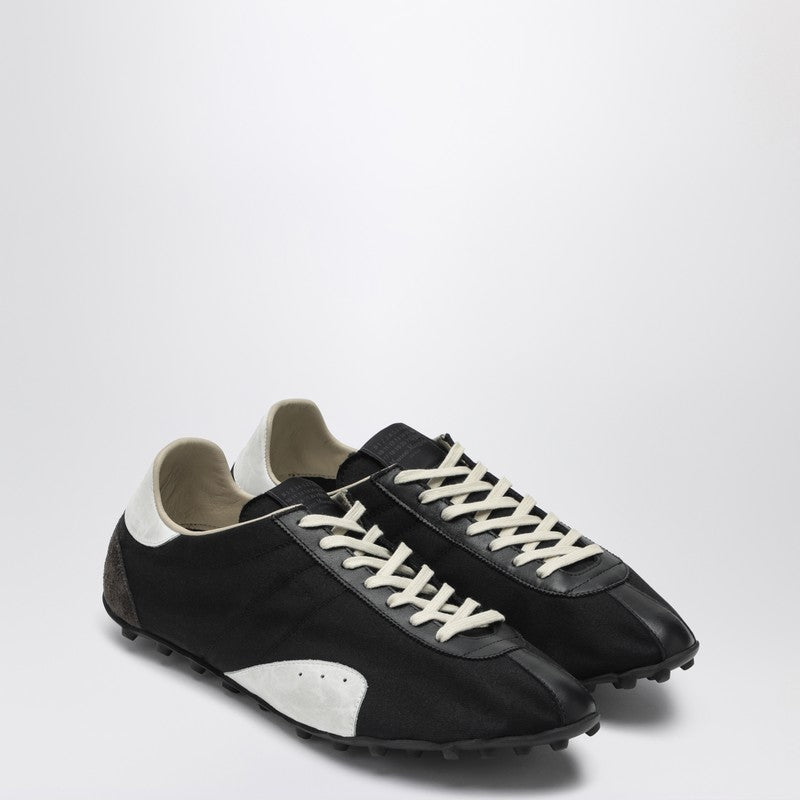 Maison Margiela Sneaker Sprinters in cotton drill black white anthracite grey