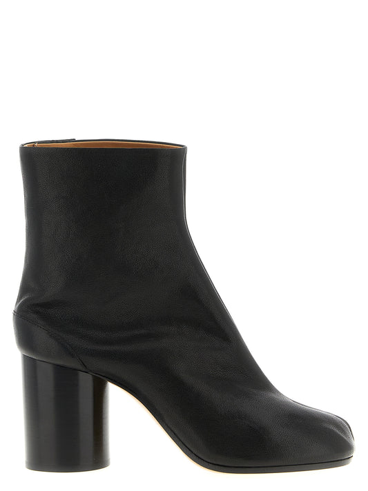 Maison Margiela Tabi Ankle Boots — Black Leather, 8cm