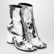 Maison Margiela Tabi broken mirror silver boot