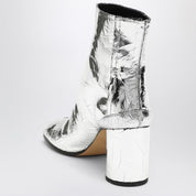 Maison Margiela Tabi broken mirror silver boot