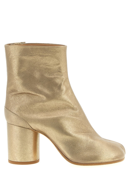 Maison Margiela Tabi Ankle Boots — Gold Leather