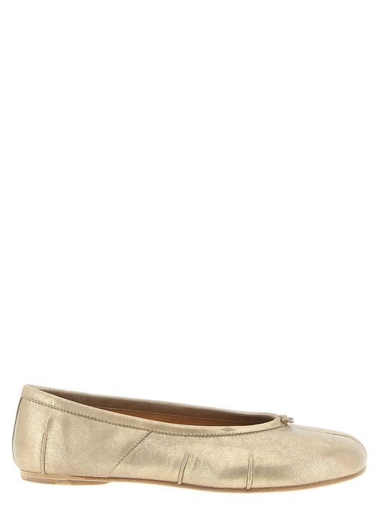 Maison Margiela Tabi New Ballet Flats — Gold Leather