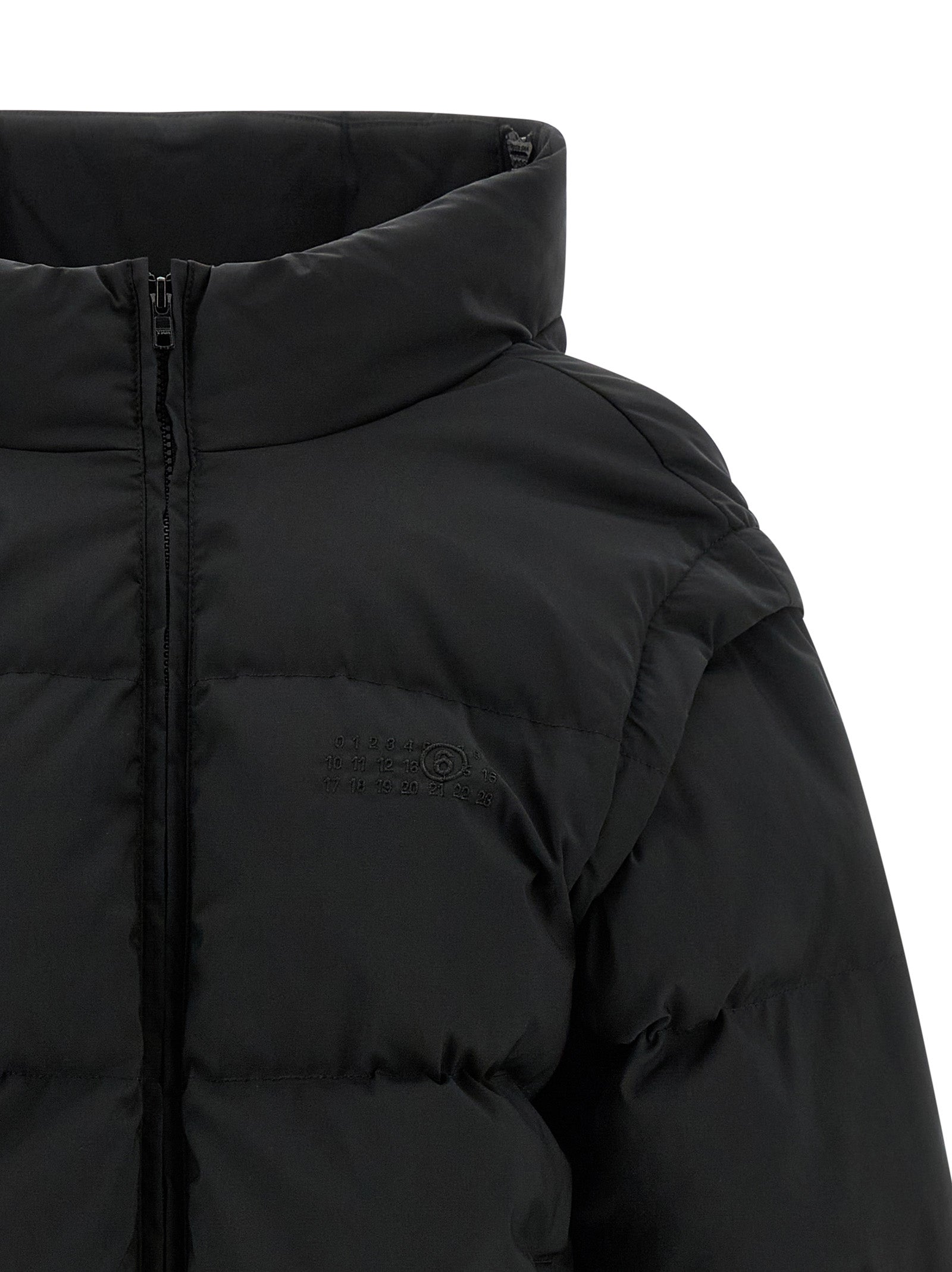 Mm6 Maison Margiela Numeric Signature Mm6 Embroidery Down Jacket