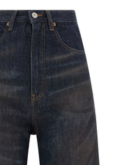 Mm6 Maison Margiela Jeans — High‑Waist 5‑Pocket Blue