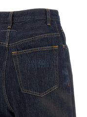 Mm6 Maison Margiela Jeans — High‑Waist 5‑Pocket Blue