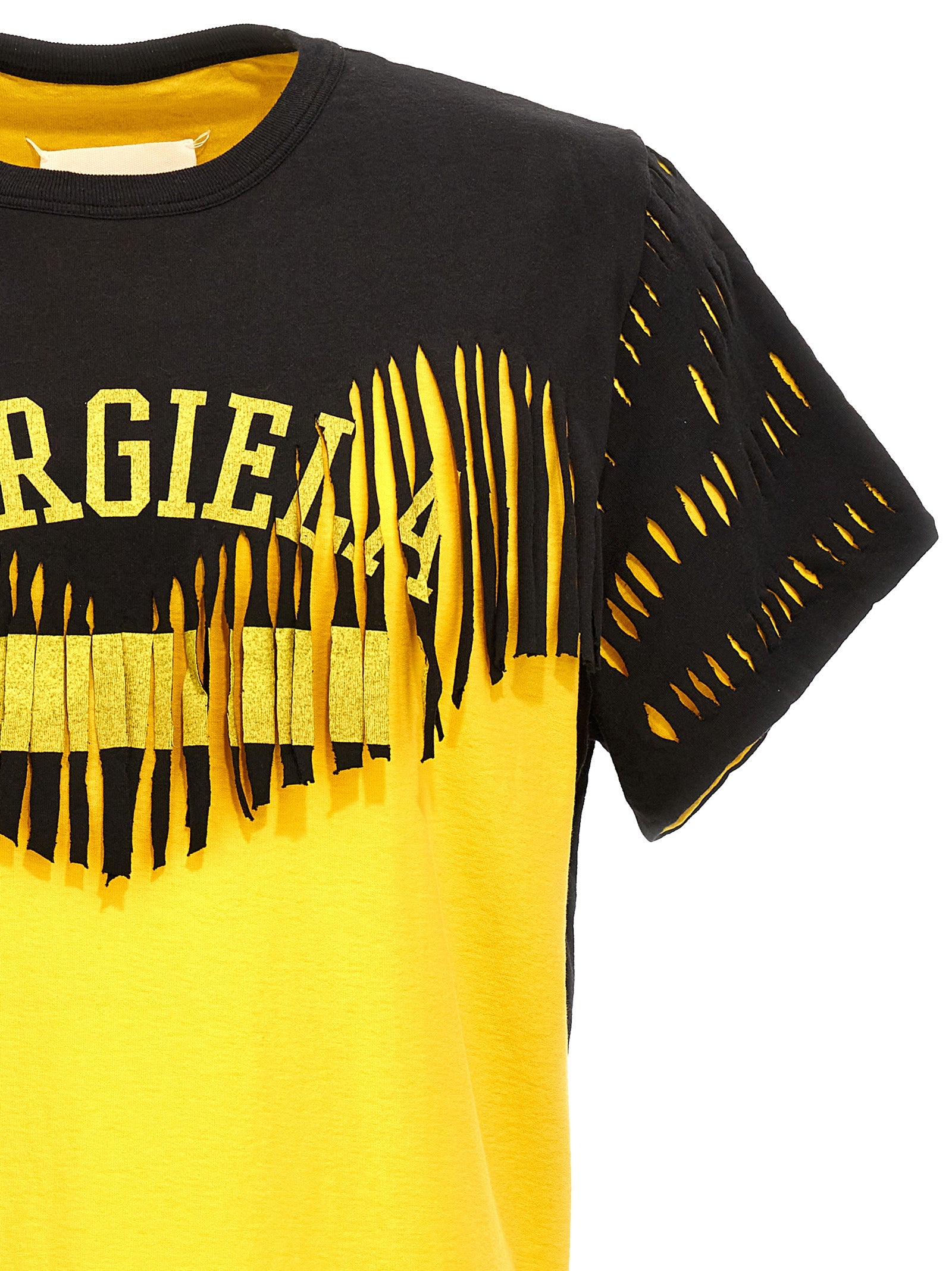 Maison Margiela Double Layer T‑shirt for Men — Yellow