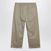 Maison Margiela Low-crotch cotton gabardine trousers in beige