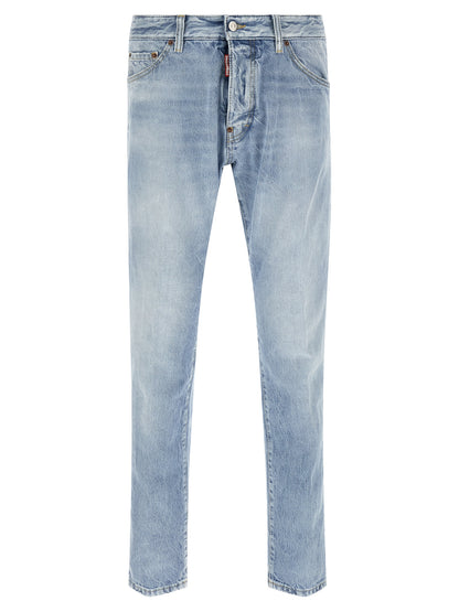 Dsquared2 Teddy Jeans for Men — Slim Light Blue Fit