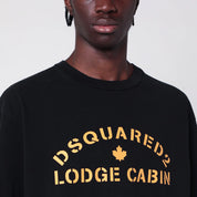 Dsquared2 Black cotton T-shirt with logo