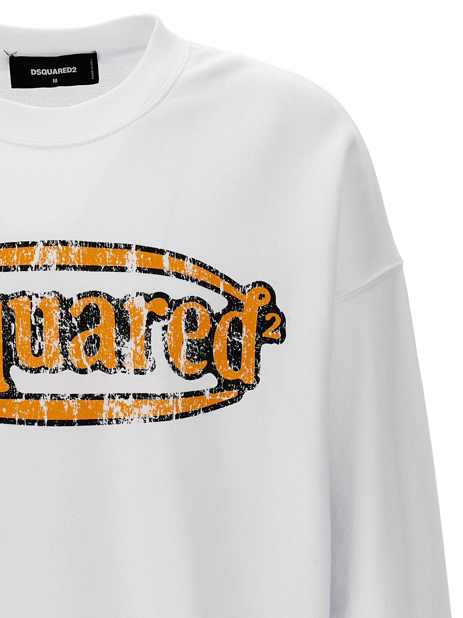 Dsquared2 Logo Sweatshirt for Men — White Topwear
