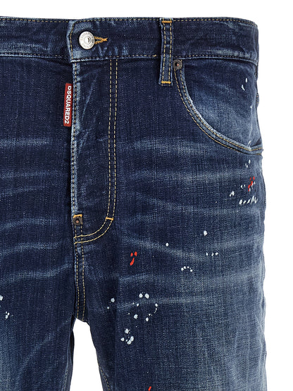 Dsquared2 642 Jeans for Men — Blue Cotton Denim