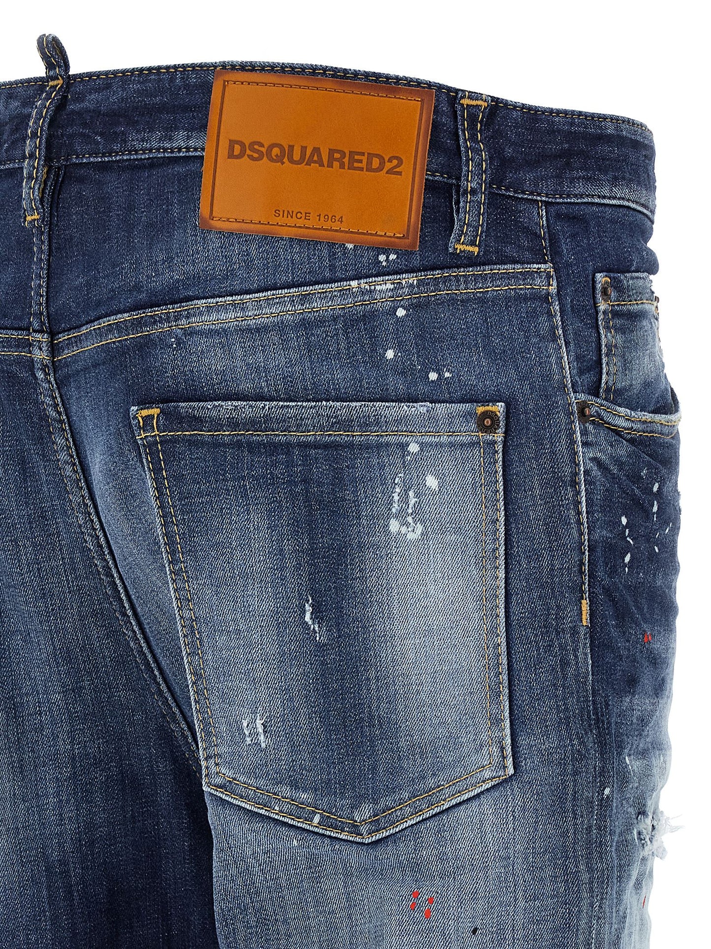 Dsquared2 642 Jeans for Men — Blue Cotton Denim