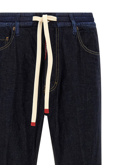 Dsquared2 Crinkled Effect Jeans for Men — Blue Straight Fit