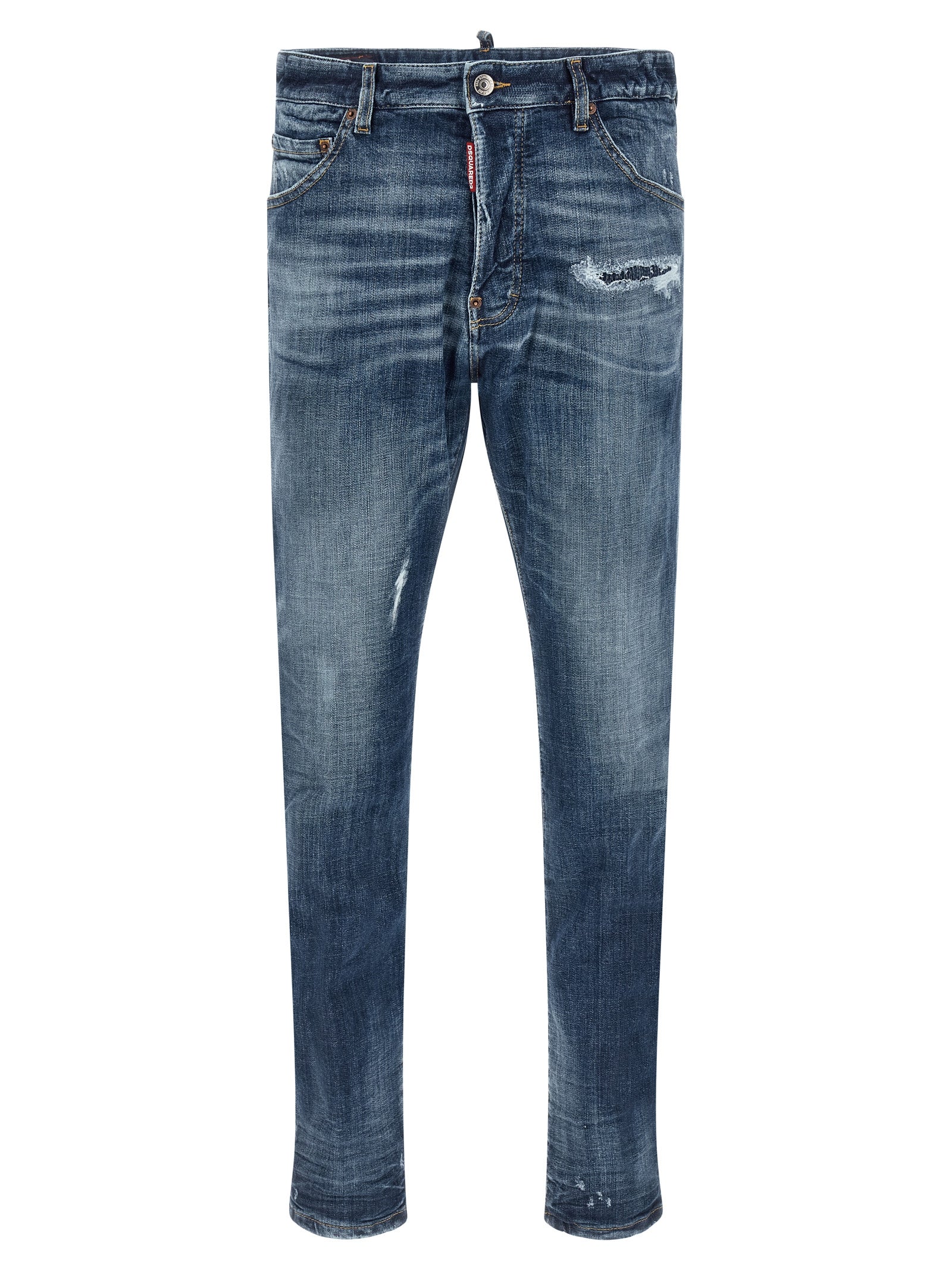 Dsquared2 Teddy Jeans for Men — Narrow Leg Blue Denim