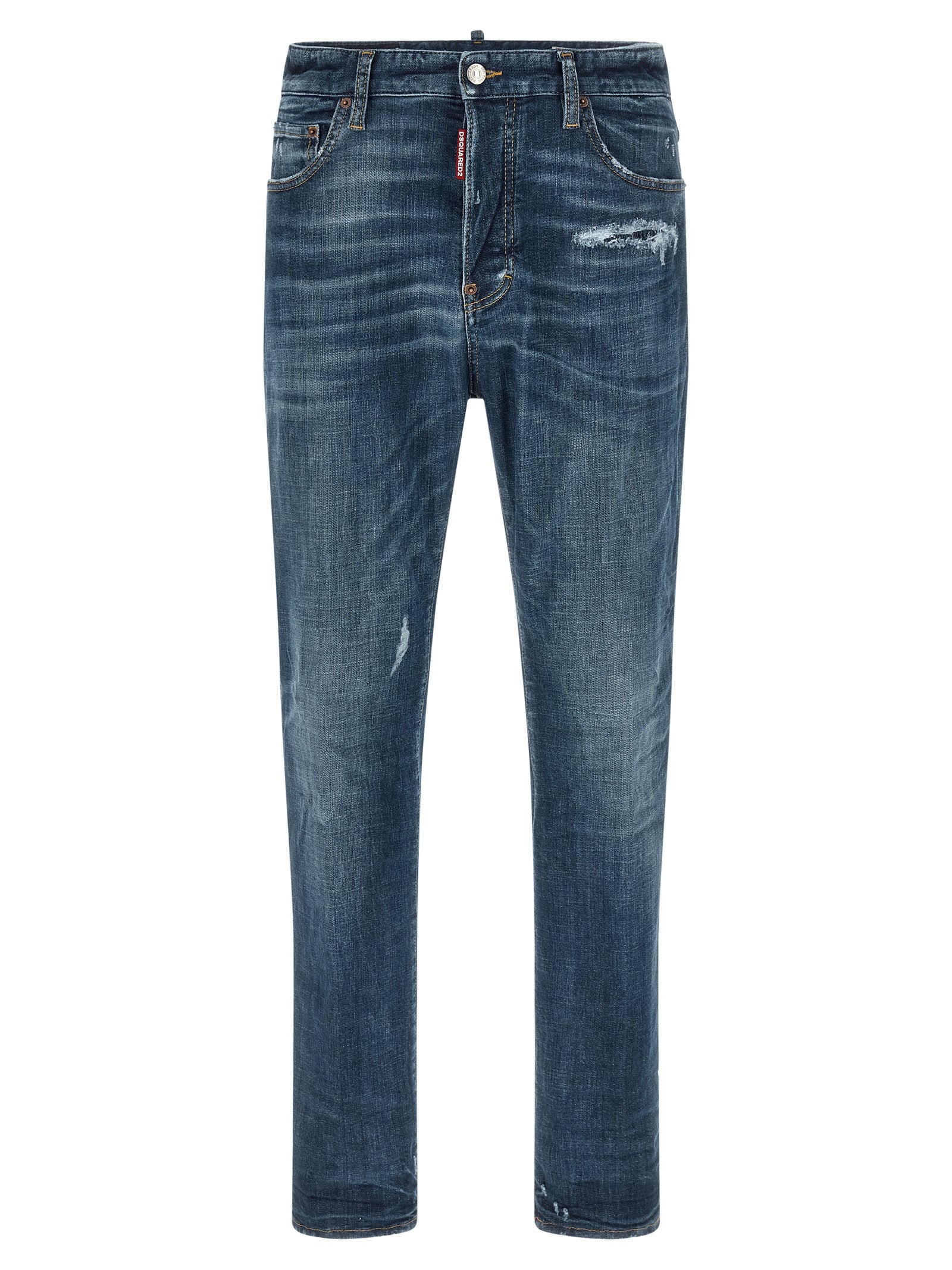 Dsquared2 642 Jeans for Men — Stonewashed Straight Leg