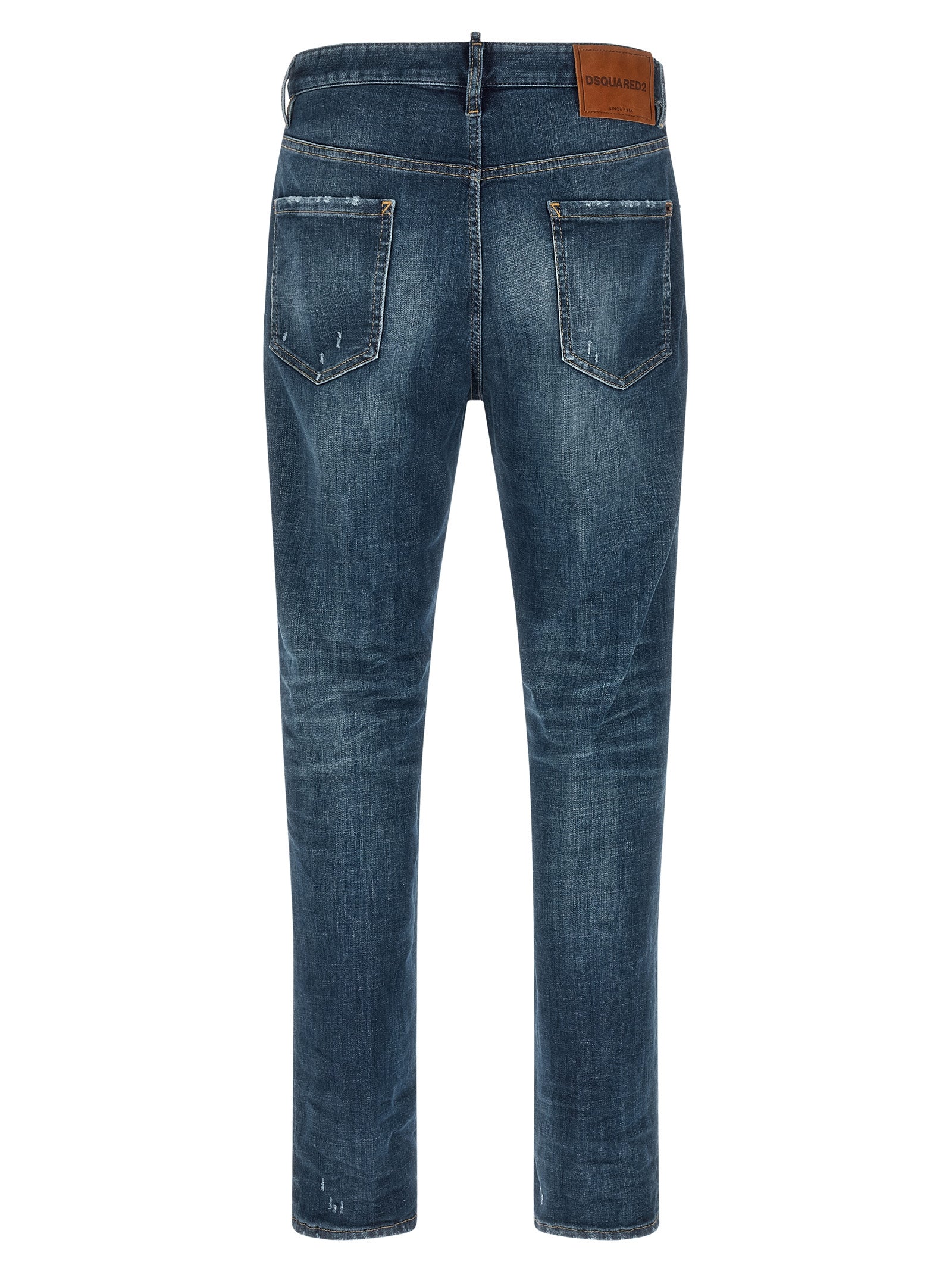 Dsquared2 642 Jeans for Men — Stonewashed Straight Leg