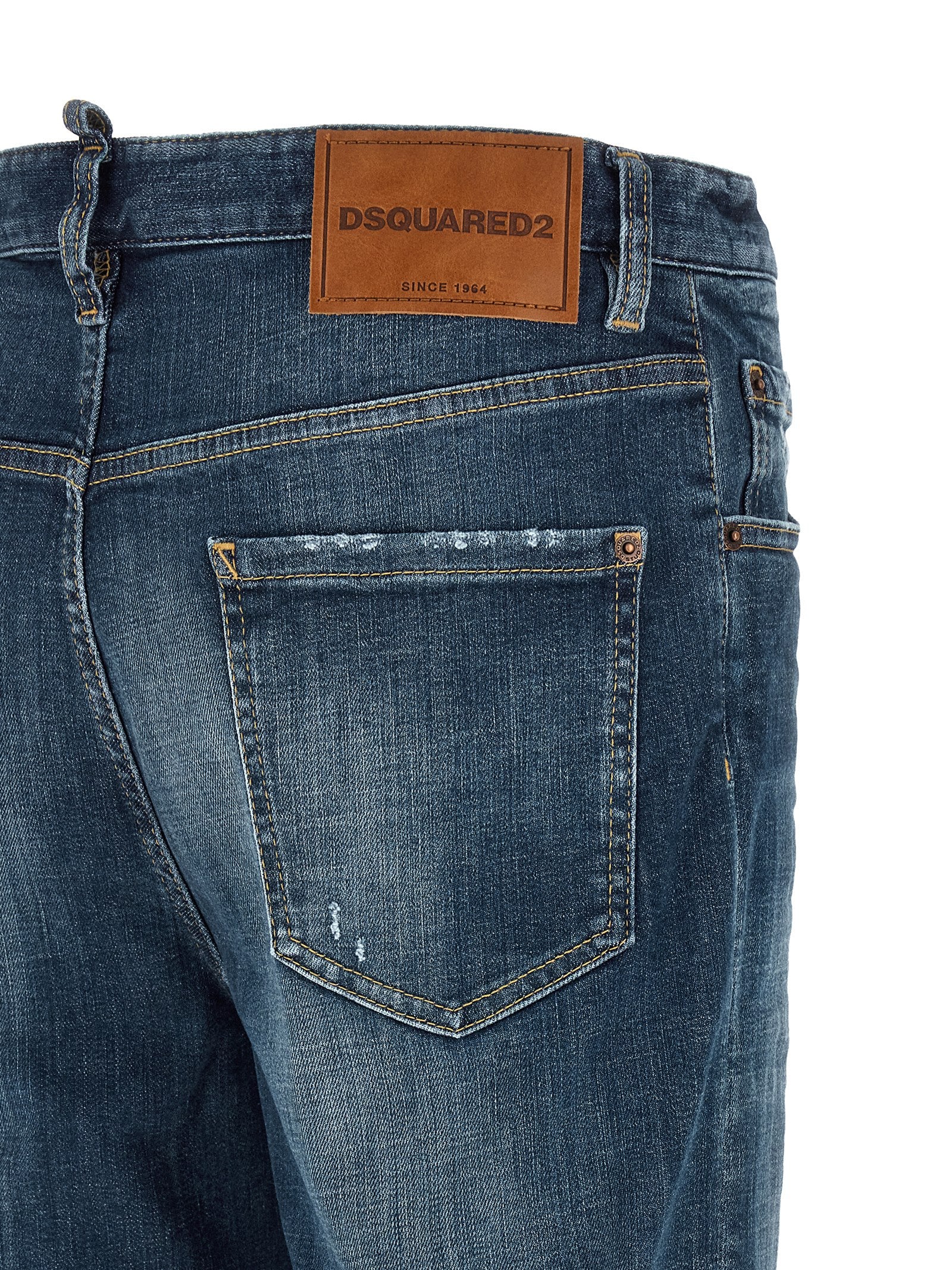 Dsquared2 642 Jeans for Men — Stonewashed Straight Leg
