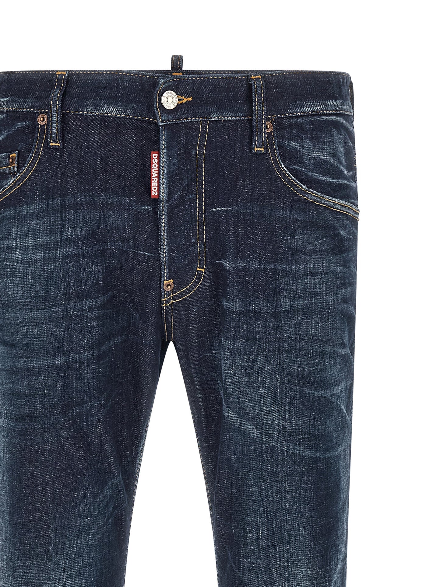Dsquared2 Skater Jeans for Men — Low Waist Blue Denim