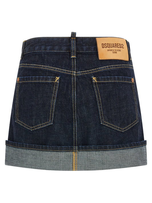 Dsquared2 Denim Skirt — Authentic Japanese Selvedge (Mini)