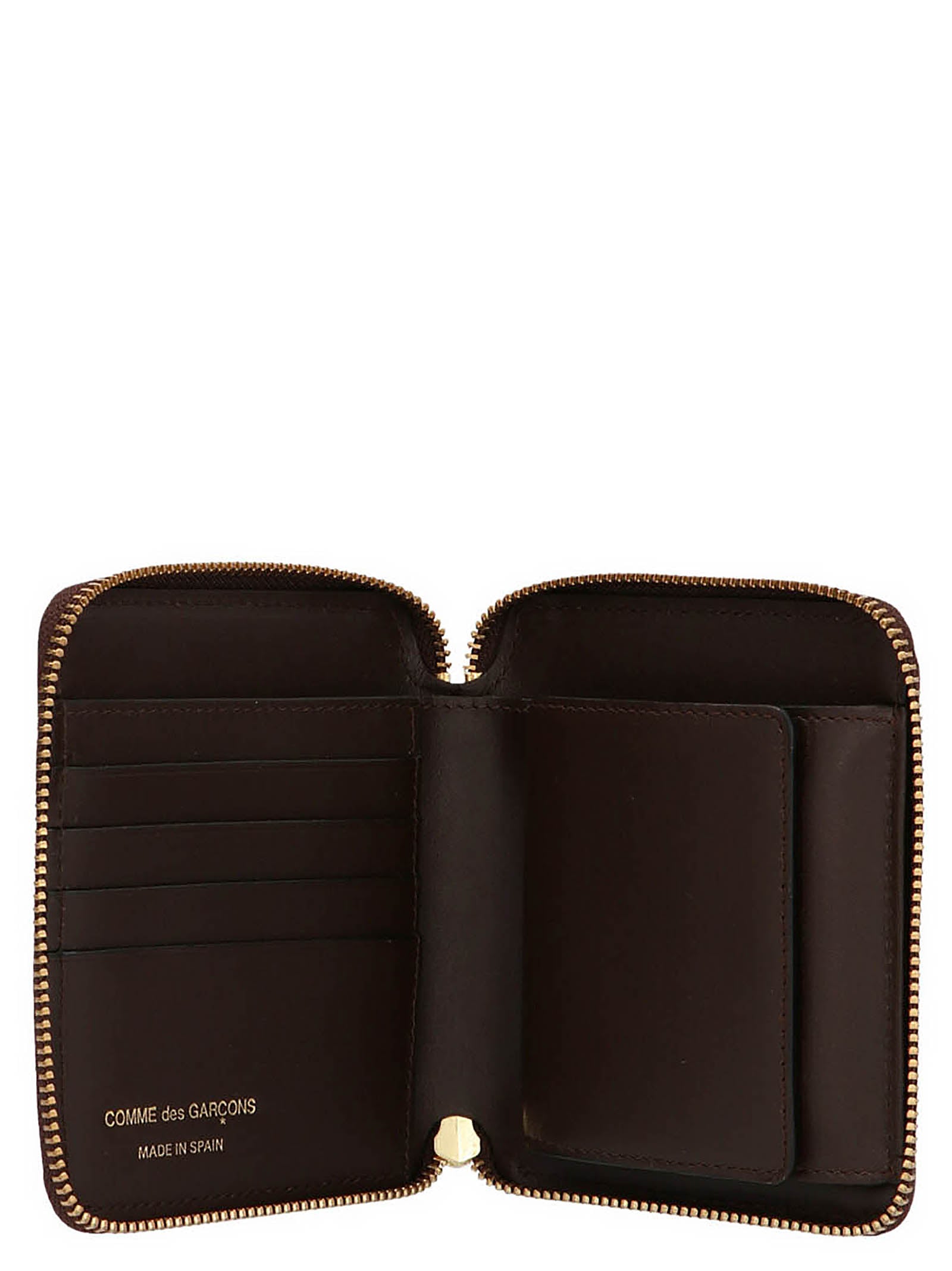 Comme Des Garcons Wallet Arecalf Zip Wallet - Brown, Mens