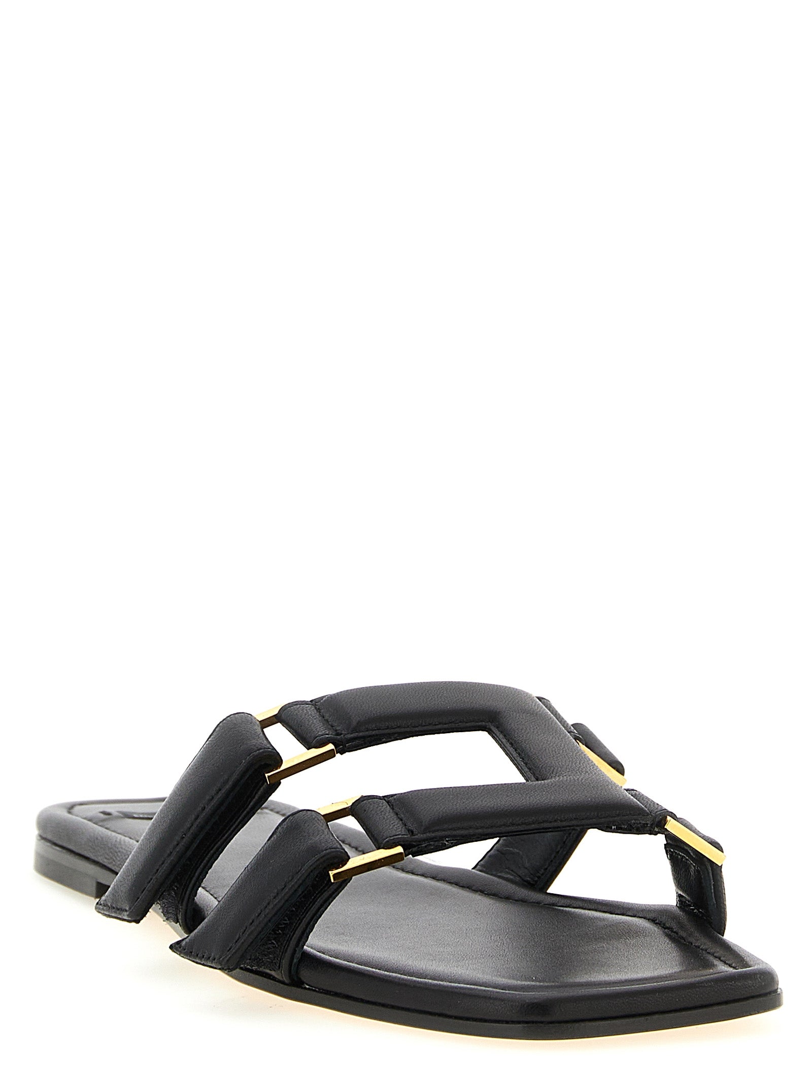 Elisabetta Franchi Nappa Leather Sandals — New Arrival