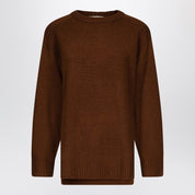 LouLou De Saison Safi Lds brown sweater in wool and cashmere