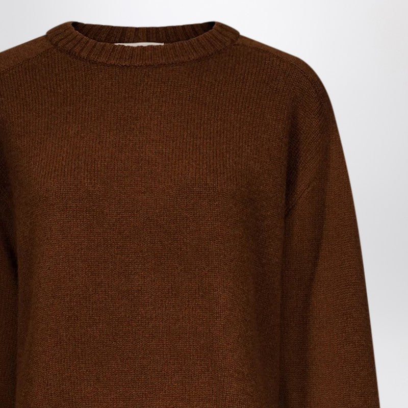 LouLou De Saison Safi Lds brown sweater in wool and cashmere