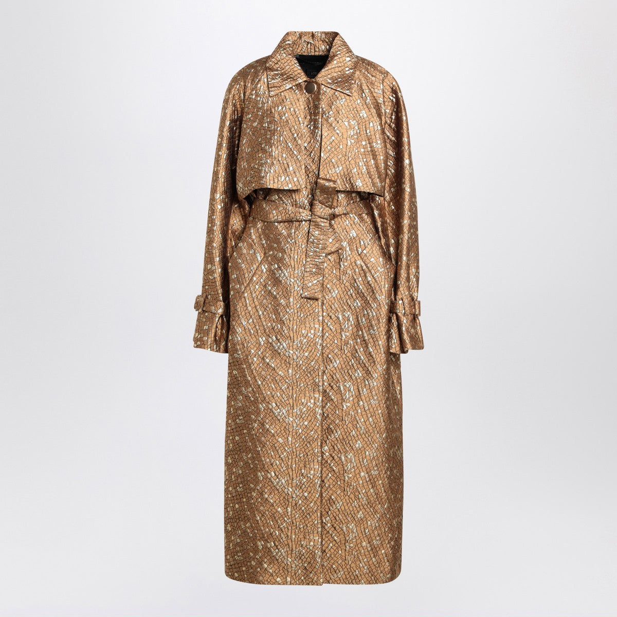 Trench Atelier Max Mara en jacquard doré