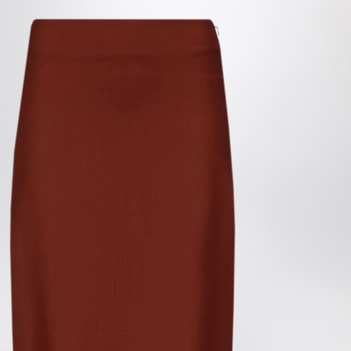 Burgundy Wool Pencil Skirt — LouLou De Saison
