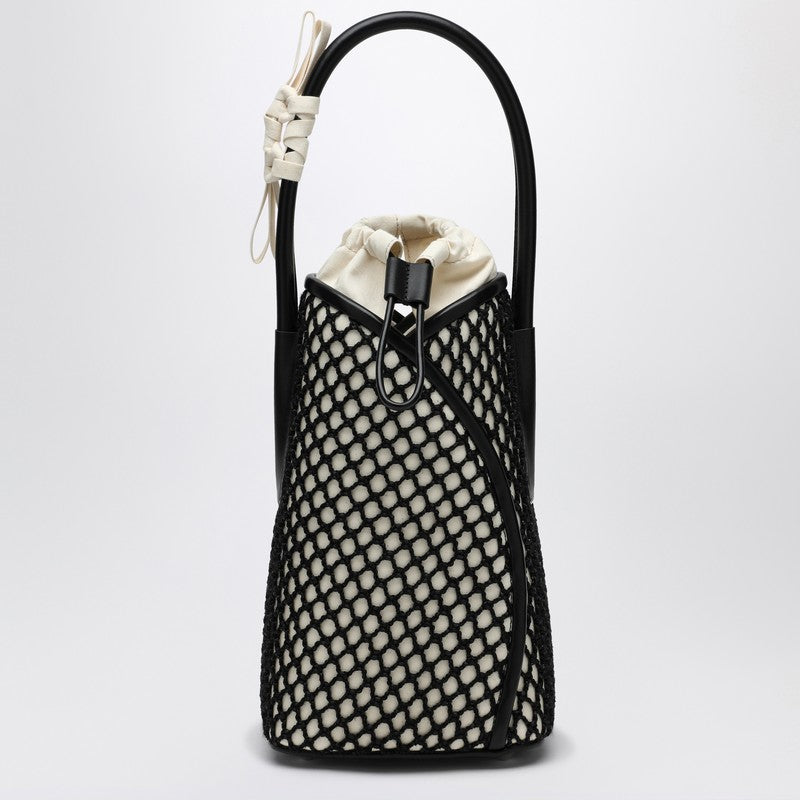 Maison Margiela Fortune Vertical Shoulder Bag — Black Mesh