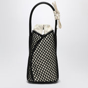 Maison Margiela Fortune Vertical Shoulder Bag — Black Mesh