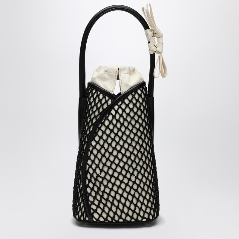 Maison Margiela Fortune Vertical Shoulder Bag — Black Mesh