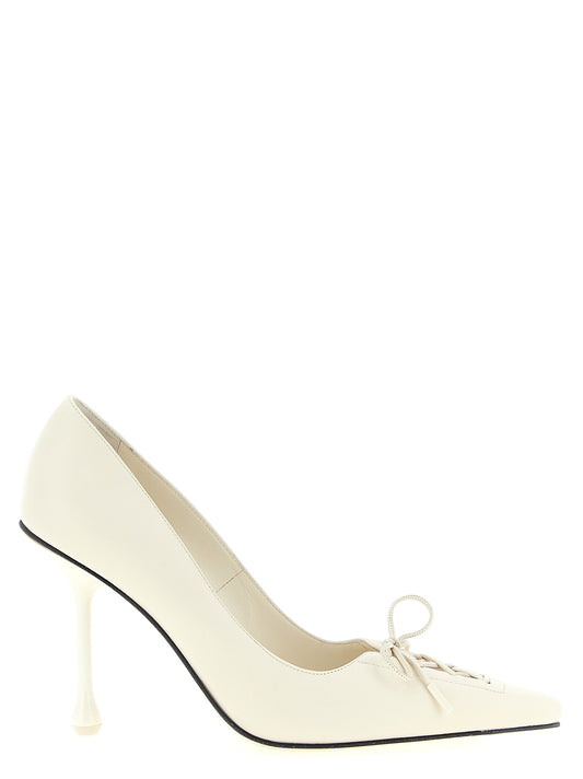 Jimmy Choo Scarlett Pumps — White Nappa Heels, 9.5cm