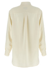 Brioni Cady Silk Shirt — Oversized White Shirt