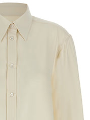 Brioni Cady Silk Shirt — Oversized White Shirt