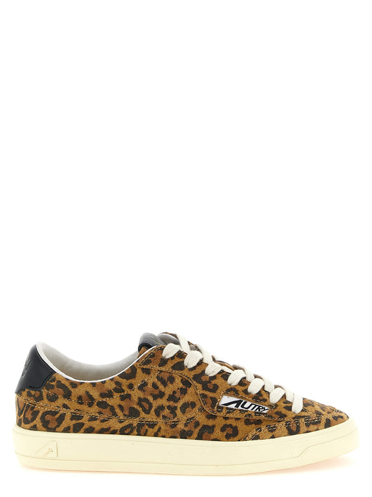 Autry Windscape Low Sneakers — Leopard Suede Womens (EU)