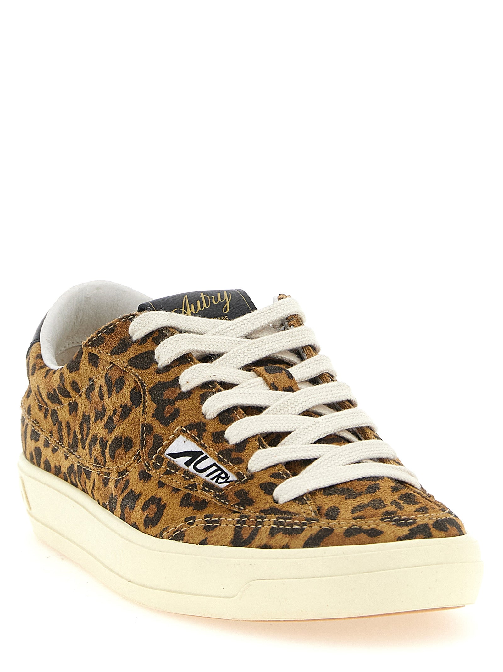 Autry Windscape Low Sneakers — Leopard Suede Womens (EU)
