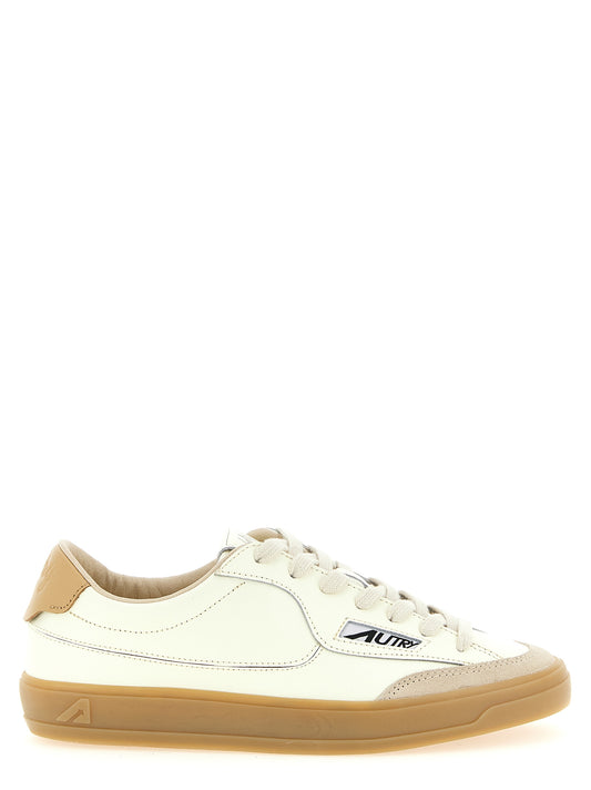 Autry Windscape Low Sneakers for Women — Beige Leather
