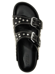 Isabel Marant Sandals — Lennyo Studded Leather (Black)