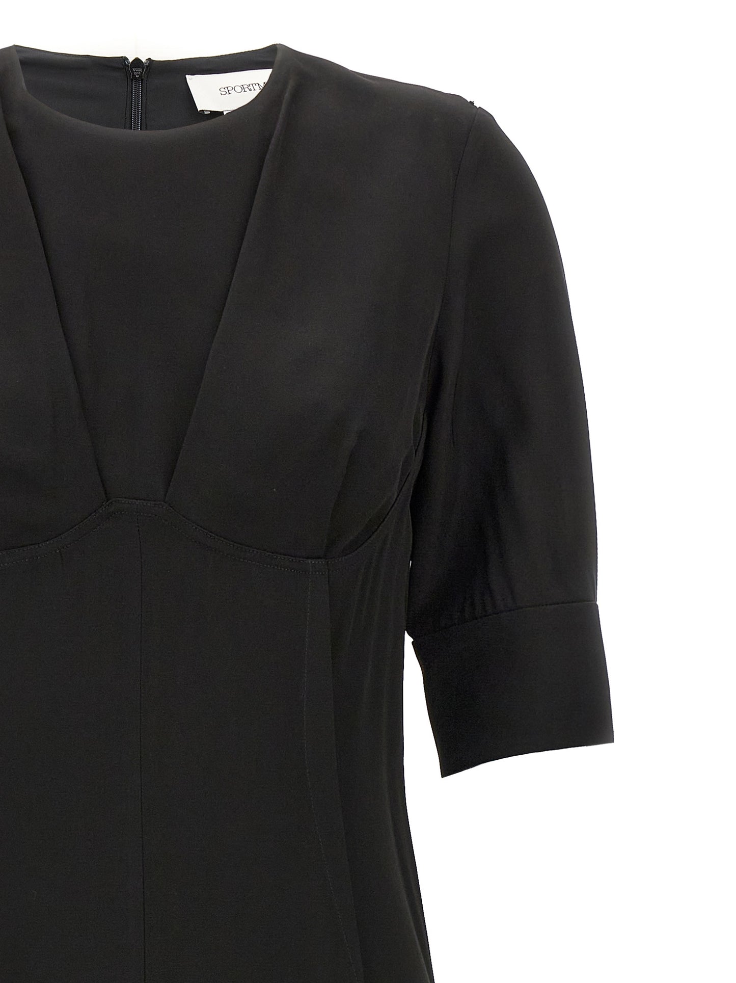 Sportmax Sele Dress — Black Viscose Dress for Women