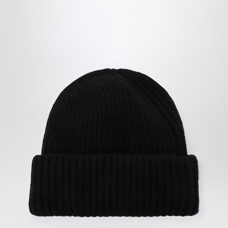 Soft Goat Black cashmere beanie