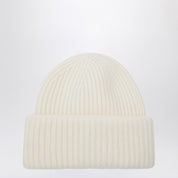 Soft Goat White cashmere beanie