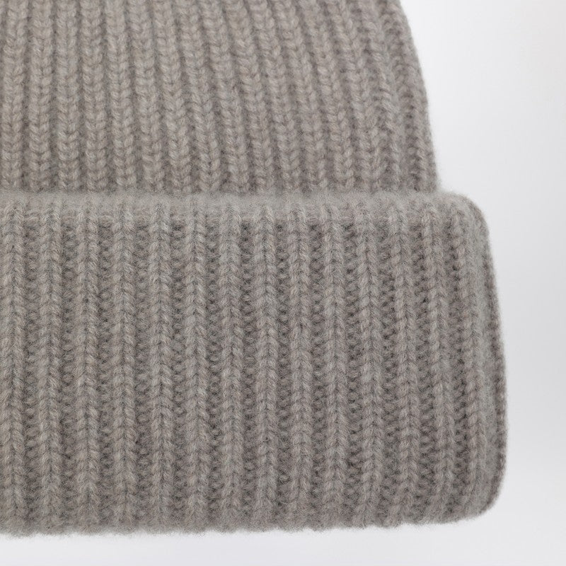 Soft Goat Greige cashmere beanie