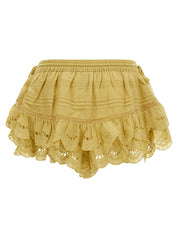 Marant Etoile Puria Shorts — Short Trousers in Yellow