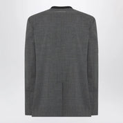 MM6 Maison Margiela Grey mélange wool-blend jacket